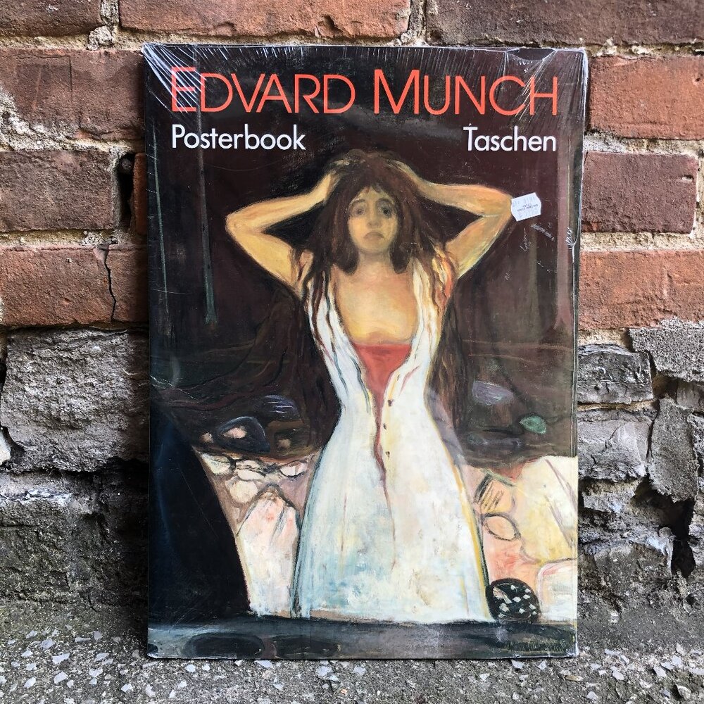Vintage Edward Munch 6 Poster Book Sealed Taschen 90s 1995 Expressionist Art